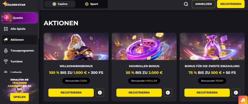 golden star games